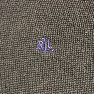 Ralph Lauren Embroidered Logo Vintage Turtleneck